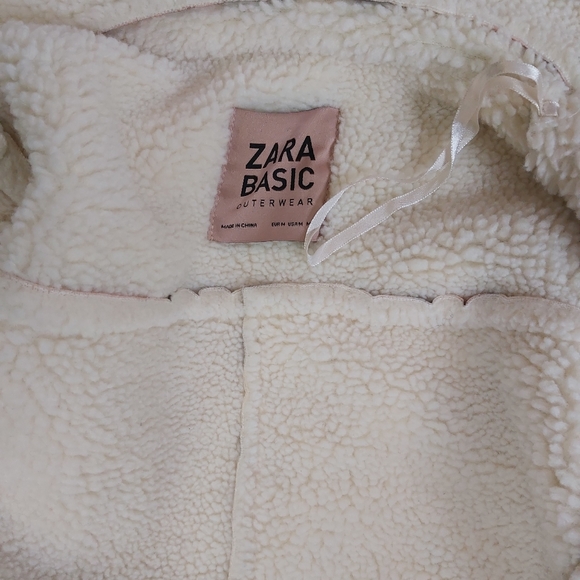 Zara Faux Suede Printed Jacket warm like Sweater - Picture 9 of 10